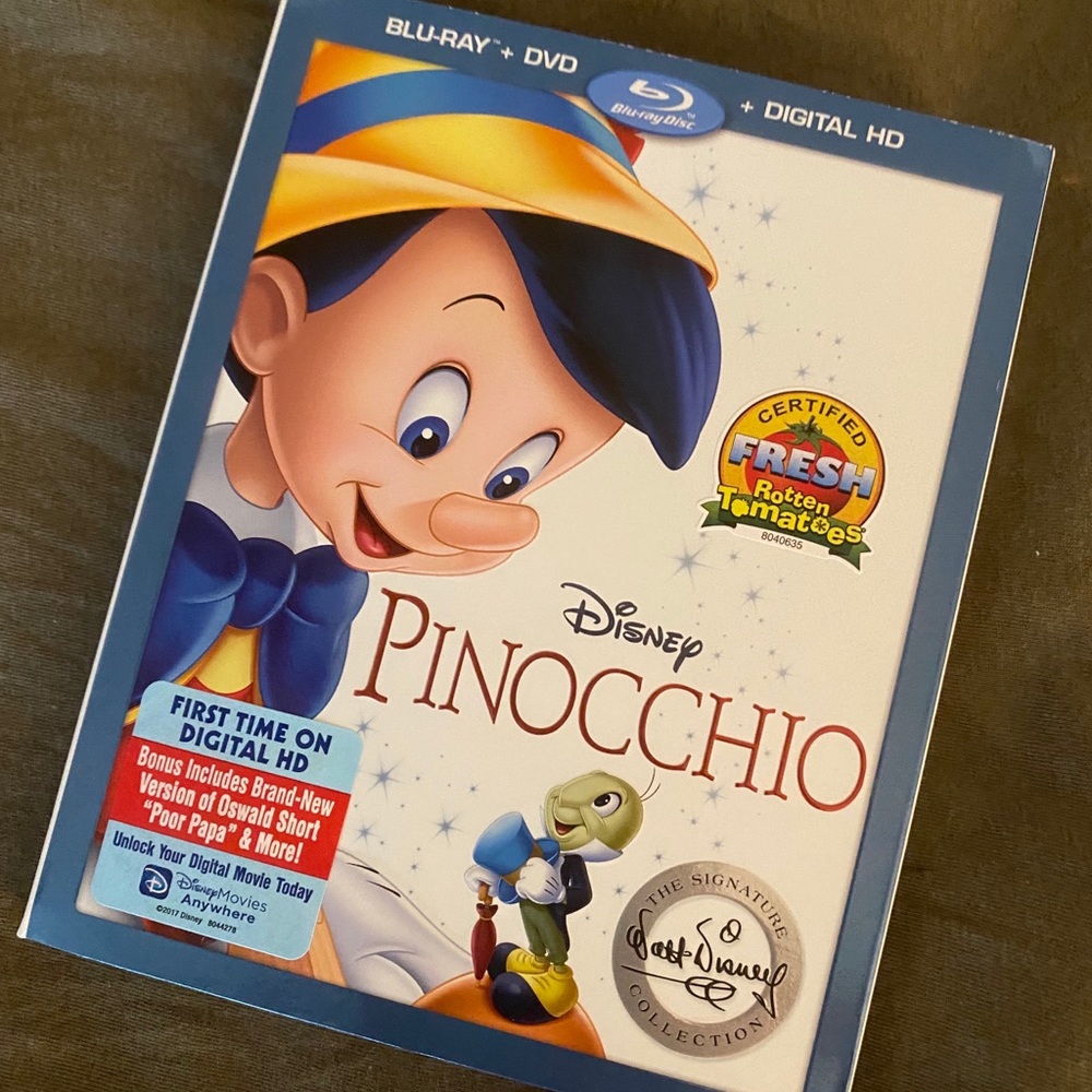 Pinocchio Blu Ray